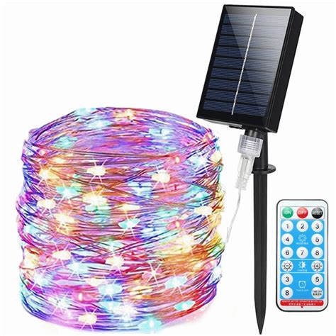 ZOELNIC Solar String Lights with Remote, 73FT 200LEDs Solar Powered Fairy Lights Waterproof ...