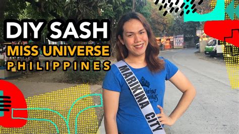 DIY MISS UNIVERSE SASH - YouTube