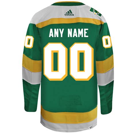 Customizable Minnesota Wild 2023 Third/ Alternate Adidas Primegreen Je ...