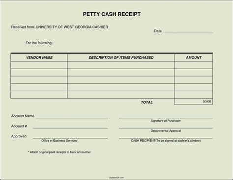 Sample Petty Cash Voucher Template | Qualads