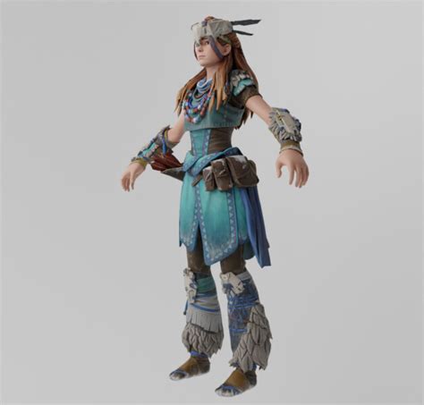 ArtStation - Aloy "Horizon Zero Dawn" Lowpoly RIgged | Resources