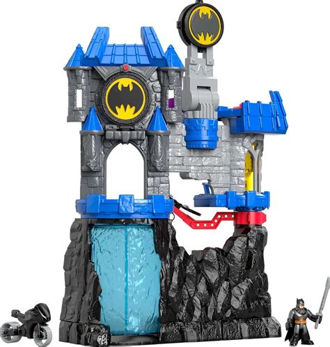 Imaginext DC Super Friends Batman Toy, Wayne Manor Batcave Playset Multicolor – One-Touch Top ...