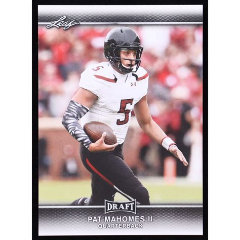 Patrick Mahomes II 2017 Leaf Draft #56 RC | Pristine Auction