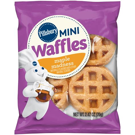 Pillsbury Maple Madness Mini Waffles 2.47 oz. Pouch - Walmart.com - Walmart.com