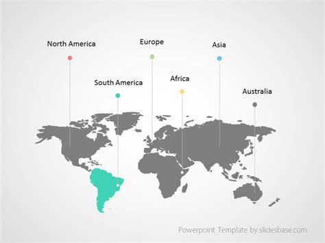 World Map Infographic Powerpoint Template | Slidesbase