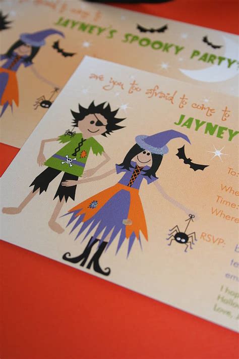 Halloween Personalised Party Invitations By Little Fish Events | notonthehighstreet.com