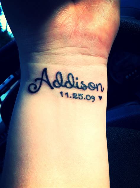 My daughter's name and birthdate Make Tattoo, S Tattoo, Piercing Tattoo ...