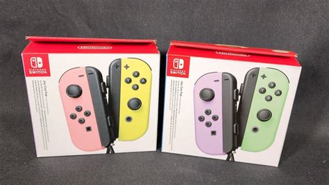 Unboxing: Nintendo Switch - Pastel Pink/Yellow and Pastel Purple/Green ...