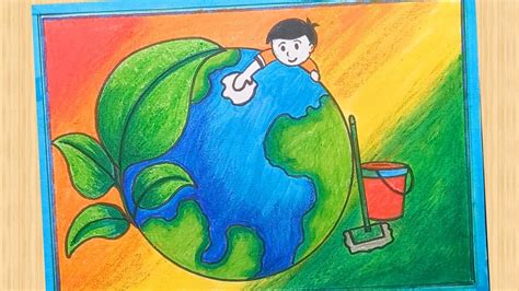 Clean And Green Environment Drawings For Kids