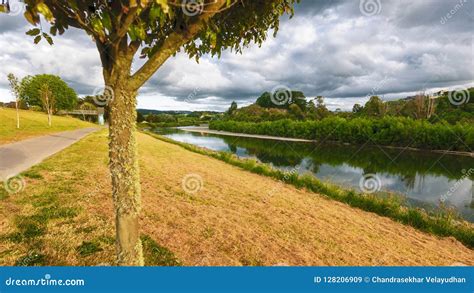 Walkway Alongside the River Manawatu in Palmerston North Stock Image - Image of travel, path ...