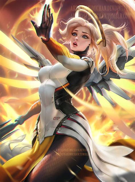 Mercy by sakimichan | Sakimichan | Mercy overwatch, Overwatch ...