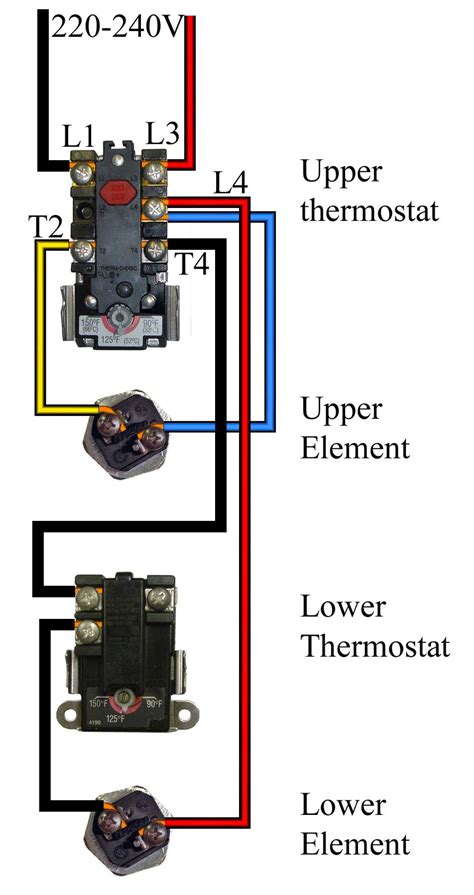 Wiring Diagram For Hot Water Tank Thermostats