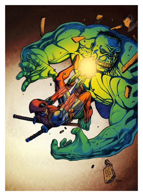 Deadpool vs Hulk v1 by RCarter on DeviantArt