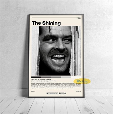 The Shining Horror Jack Nicholson Polaroid Movie Wall Art Poster ...