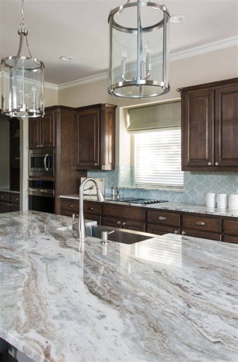 50+ Popular Brown Granite Kitchen Countertops Design Ideas