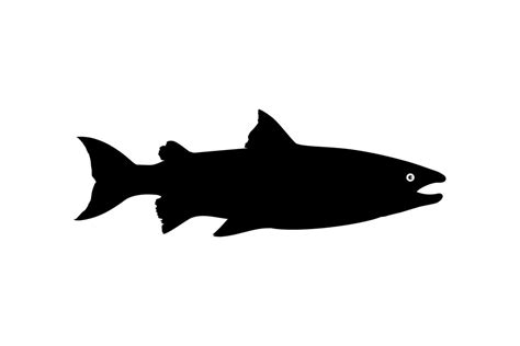 Salmon Fish Silhouette for Icon, Symbol, Logo, Pictogram, Apps, Website or Graphic Design ...