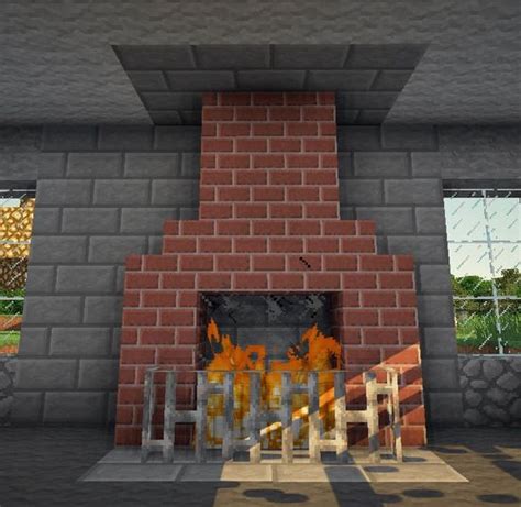 Minecraft Fireplace