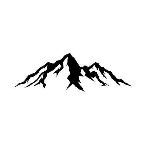 Premium Vector | Premium hill peak mountain vector stock image symbol