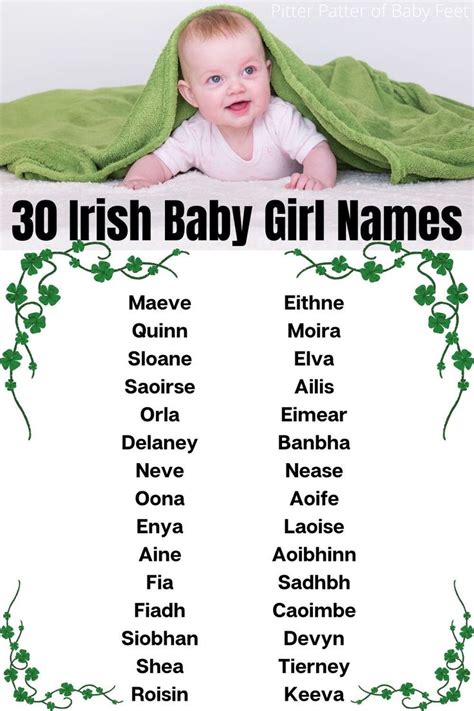 Irish Baby Girl Names | Irish baby girl names, Irish baby names, Irish baby boy names