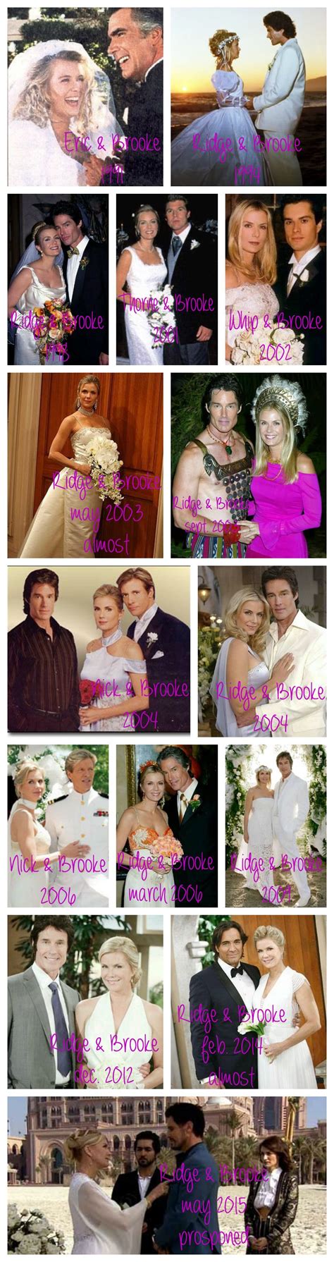 Bride Brooke Logan's weddings over the years at B&B With: Eric ...