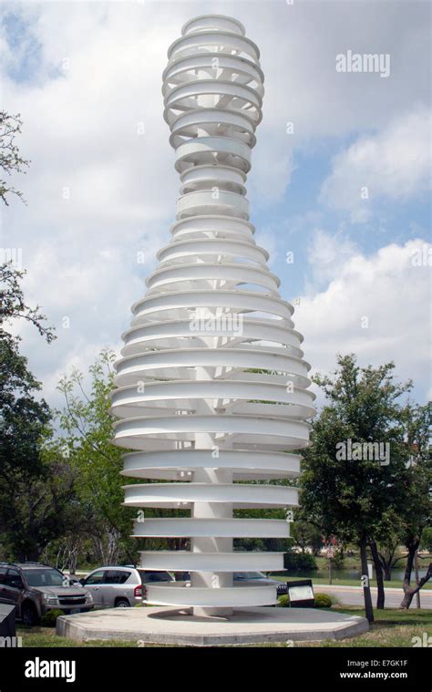 Modern Bowling Pin Sculpture in Dallas Texas Stock Photo - Alamy