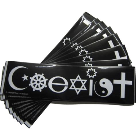 Coexist removable bumper sticker - Interfaith Resources