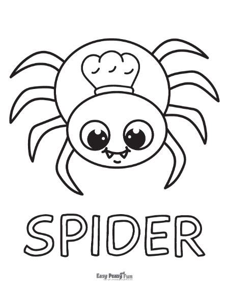 Printable Spider Coloring Pages – 30 Sheets - Easy Peasy and Fun