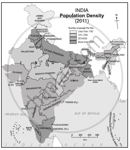 Read the Following Map and Answer the Given Questions .I) Which States ...