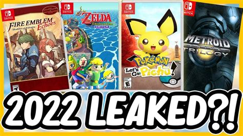 Nintendo's Whole Lineup For 2022-2023 Just LEAKED! - New Xenoblade, Metroid, Another Pokémon ...