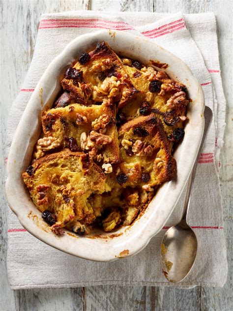 Walnut Panettone Bread & Butter Pudding - California Walnuts