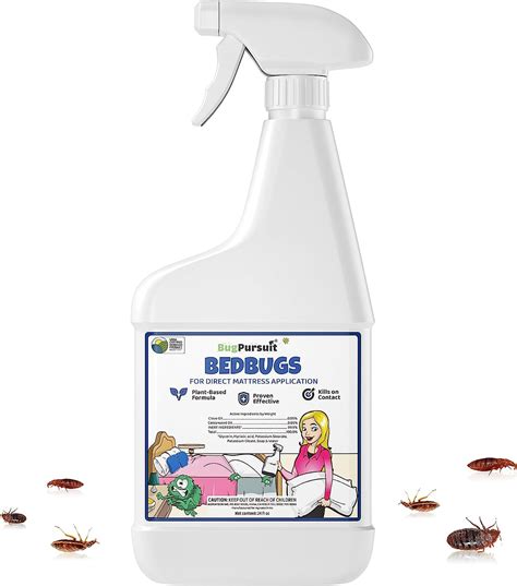 BugPursuit Natural Bed Bug Killer, Kid & Pet Safe, USDA Certified, 24 oz - Walmart.com