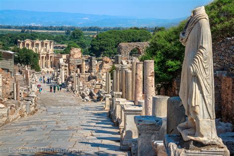 Curetes Street, Ephesus, Izmir Province, Aegean Region, Turkey - a ...