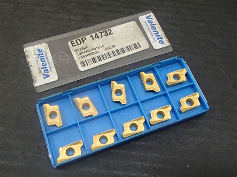 New Valenite Carbide Inserts, P/N: AP 130408 ER 81 VP5135 - BTM Industrial