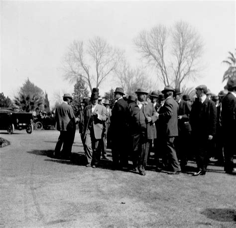 Arizona Governor George W.P. Hunt greeting people at Arizona Statehood Day, at the Capitol in ...