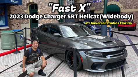 "Fast X" 2023 Dodge Charger SRT Hellcat Widebody at Universal Studios Florida - YouTube