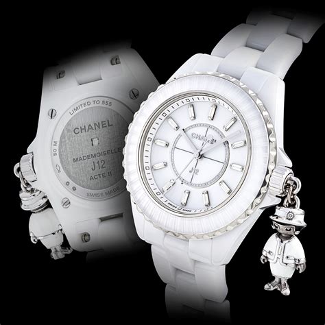 CHANEL, LIMITED EDITION, MADEMOISELLE J12 ACTE II, CERAMIC, WHITE GOLD AND DIAMOND-SET, | Christie’s