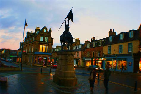 Hawick is a Scottish Borders town which is focused on textiles.