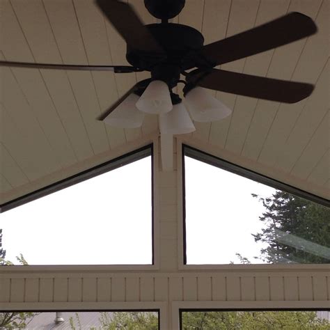 New ceiling fan in sunroom | Ceiling fan, Ceiling, Bay house