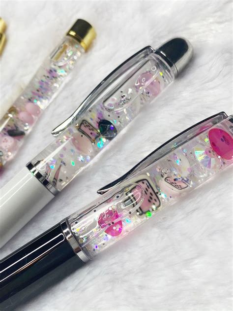 Glitter Pens, Floating Glitter Pens, Planner Pen, Gifts for Her, Stationary, Glitter, Boba Tea ...