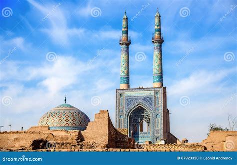 Jame Mosque of Yazd in Iran. Stock Photo - Image of islamic, jame: 67923320