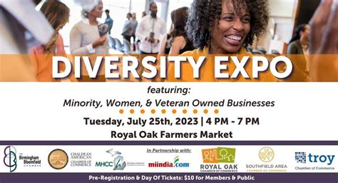 Diversity Expo, Royal Oak Farmers Market, 25 July 2023 | AllEvents