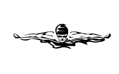 Swimmer Man Silhouette Vector, Swimmers, Man, Silhouette PNG and Vector with Transparent ...