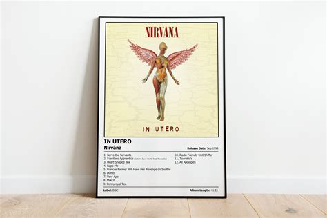 NIRVANA - In Utero - Album Cover Print Poster | Wall Art | Artwork Designed & Sold By Viacheslav M.