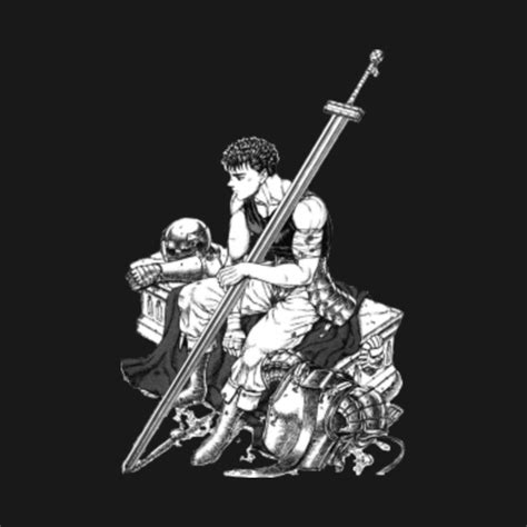 Guts sitting - Berserk - Berserk - T-Shirt | TeePublic