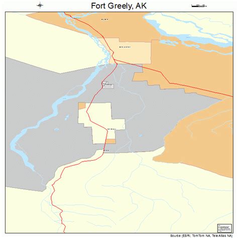 Fort Greely Alaska Street Map 0226100