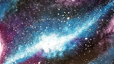 Galaxy painting -- EASY PAINTING for beginners -acrylic painting | Galaxy painting, Easy ...