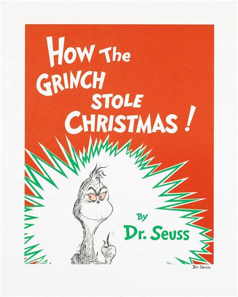 Grinch - Book Cover – Mitchell Fine Art