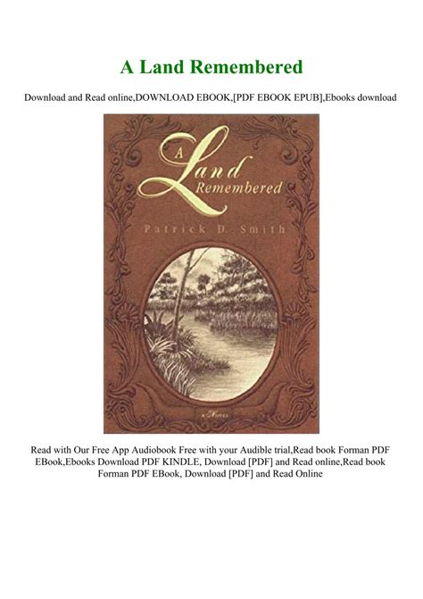 FREE DOWNLOAD A Land Remembered Full PDF