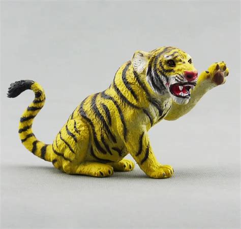 America 3AAA brand bulk simulation wild animal toy tiger toy model of children's toys model Lift ...