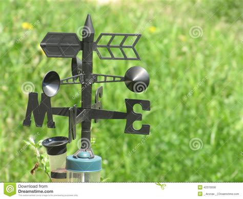 Weather Station - Wind Meter Stock Photo - Image of change, technology: 42370058